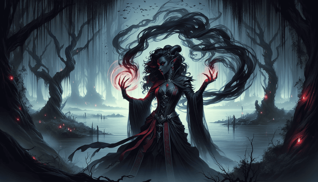 daralei tyefling fathomless warlock