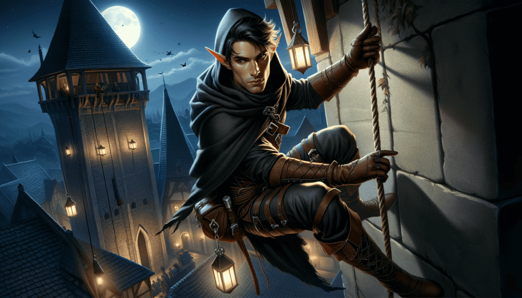 Oreios half-elf rogue