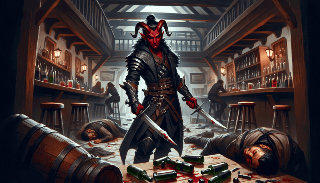 kovel tiefling warrior rogue