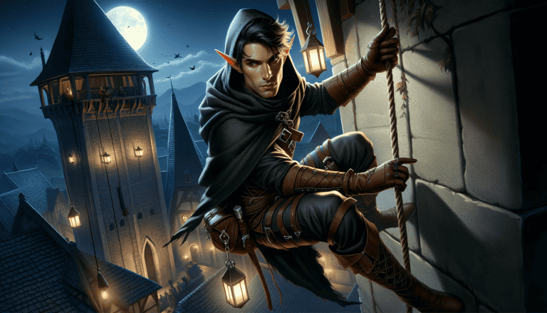 Oreios half-elf rogue
