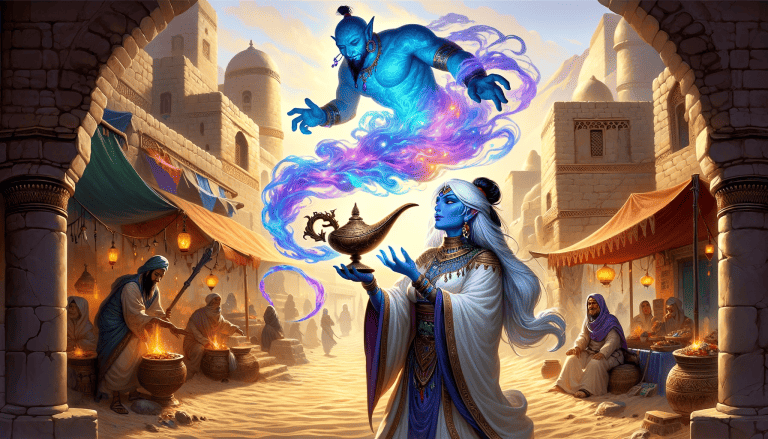 levphi genasi genie warlock