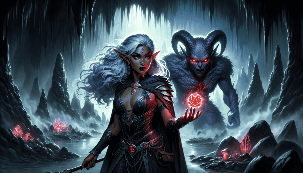 xilmys drow fiend warlock